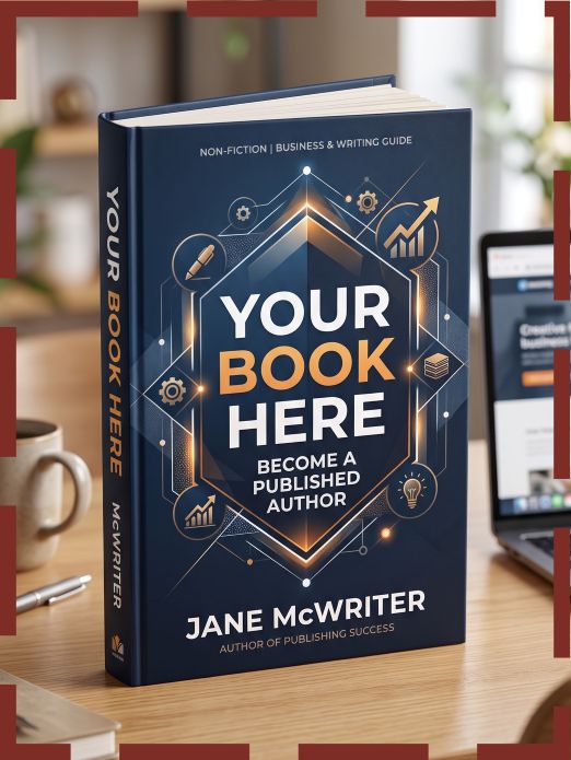 Placeholder cover reading 'Your book here' — become a published author